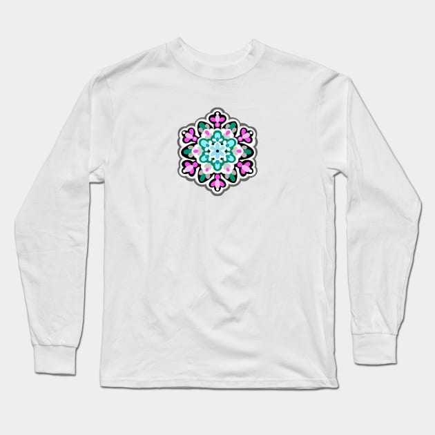 SNOWFLAKE Long Sleeve T-Shirt by MAYRAREINART